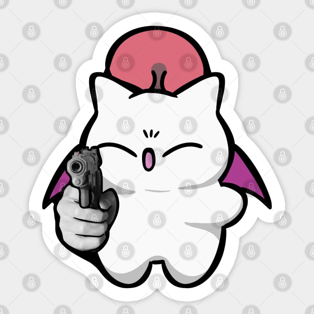 GUN Moogle Sticker by wisdomeel